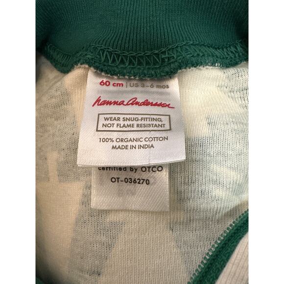 Hanna Andersson Baby Holiday Zip Sleeper Tree Print Size 3-6 months - Picture 3 of 3